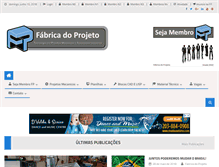 Tablet Screenshot of fabricadoprojeto.com.br